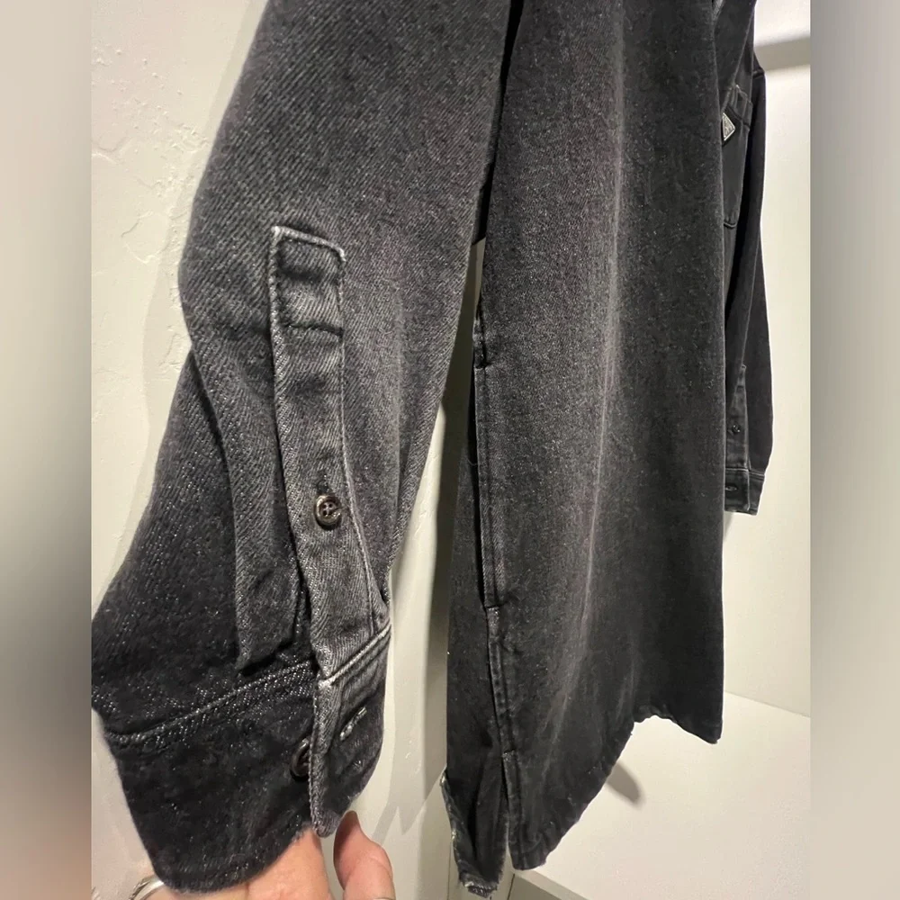 Prada Black Lightweight Shirt Jacket - Picture 6 of 10